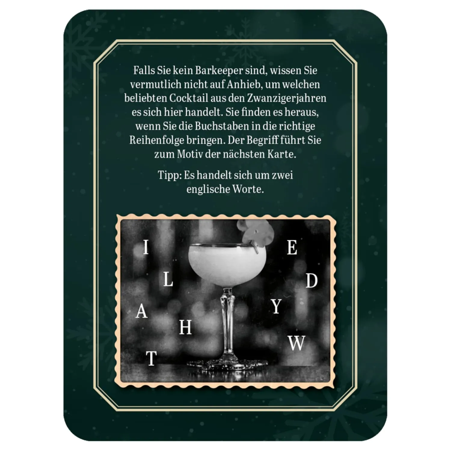 Spielzeug|Adventsdeko & Kalender-Advent-Escape-Schachtelspiel "Christmas Dinner for One"