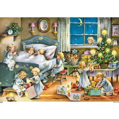 Adventsdeko & Kalender-Adventskalender "Engel im Schlafzimmer"