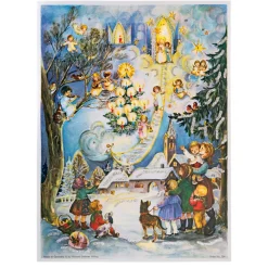 Adventsdeko & Kalender-Adventskalender "Engelstreppe"