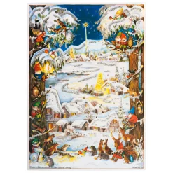 Adventsdeko & Kalender-Adventskalender "Waldweihnacht mit Zwergen"