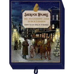 Spielzeug|Adventsdeko & Kalender-Advents-Rätselspiel "Sherlock Holmes"