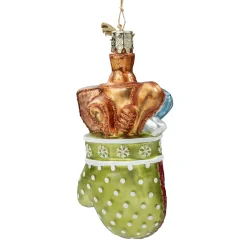 Poesie in Glas Weihnachtskugeln Aus Glas-Backhandschuh mit Utensilien