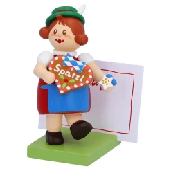 Käthes Original Deutschland Motive|Bayern Motive-Bayerin mit Herz "Spatzl"