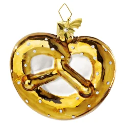 Poesie in Glas Bayern Motive|Weihnachtskugeln Aus Glas-Bayern Brezel (groß)