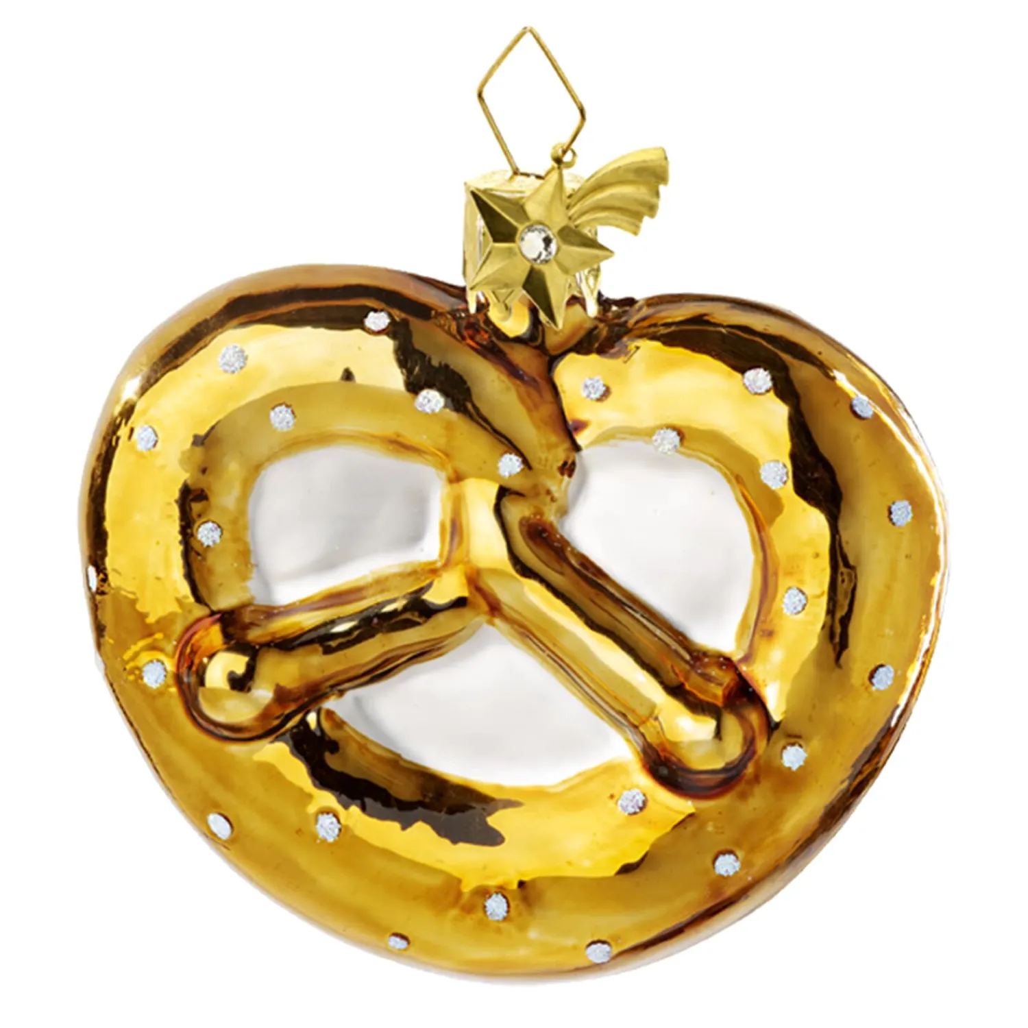 Poesie in Glas Bayern Motive|Weihnachtskugeln Aus Glas-Bayern Brezel (groß)