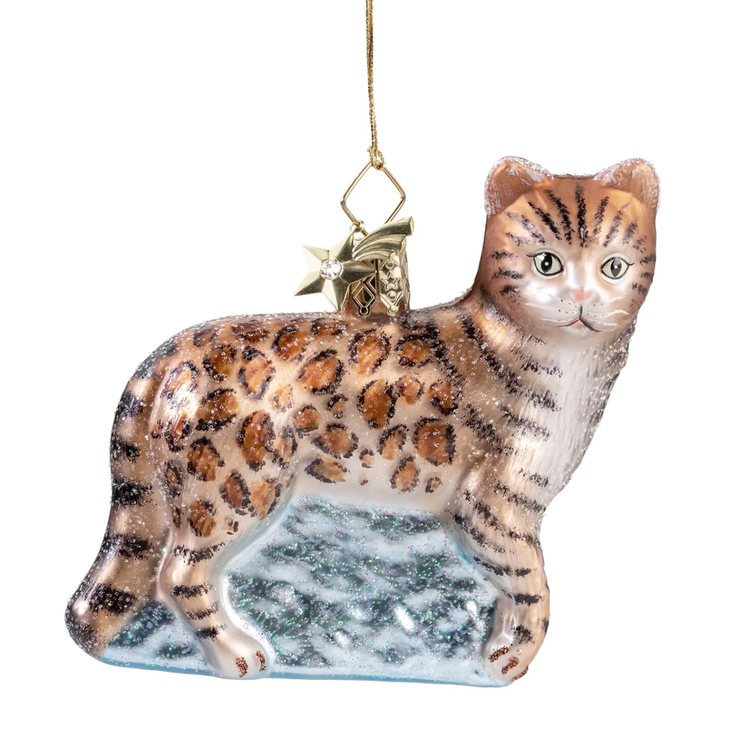 Poesie in Glas Weihnachtskugeln Aus Glas-Bengalkatze