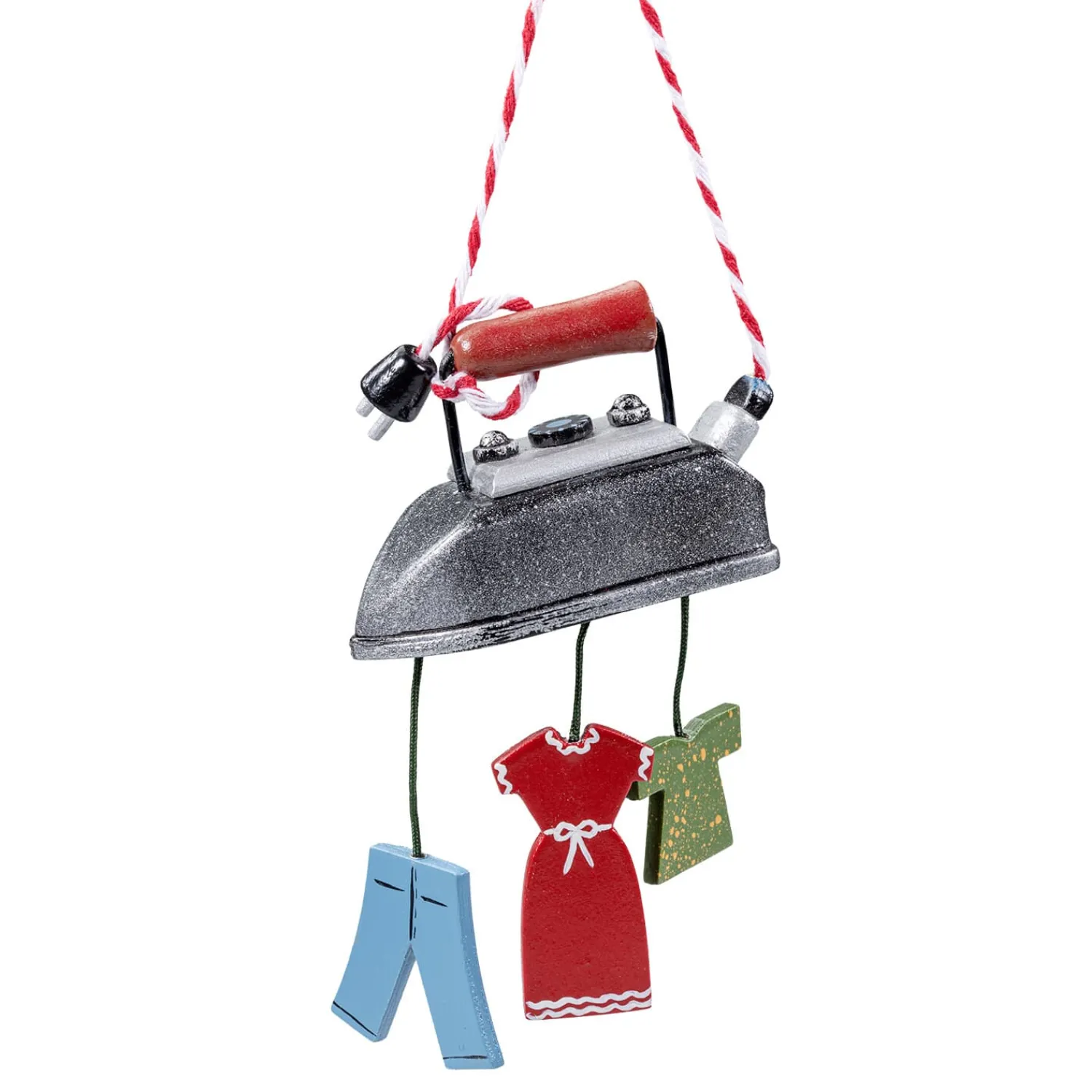 Käthes Original Christbaumschmuck Holz-Bügeleisen, Holz-Baumbehang