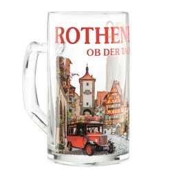 Bierkrüge|Rothenburg Motive-Bierglas "Silhouette Rothenburg", 0,5l