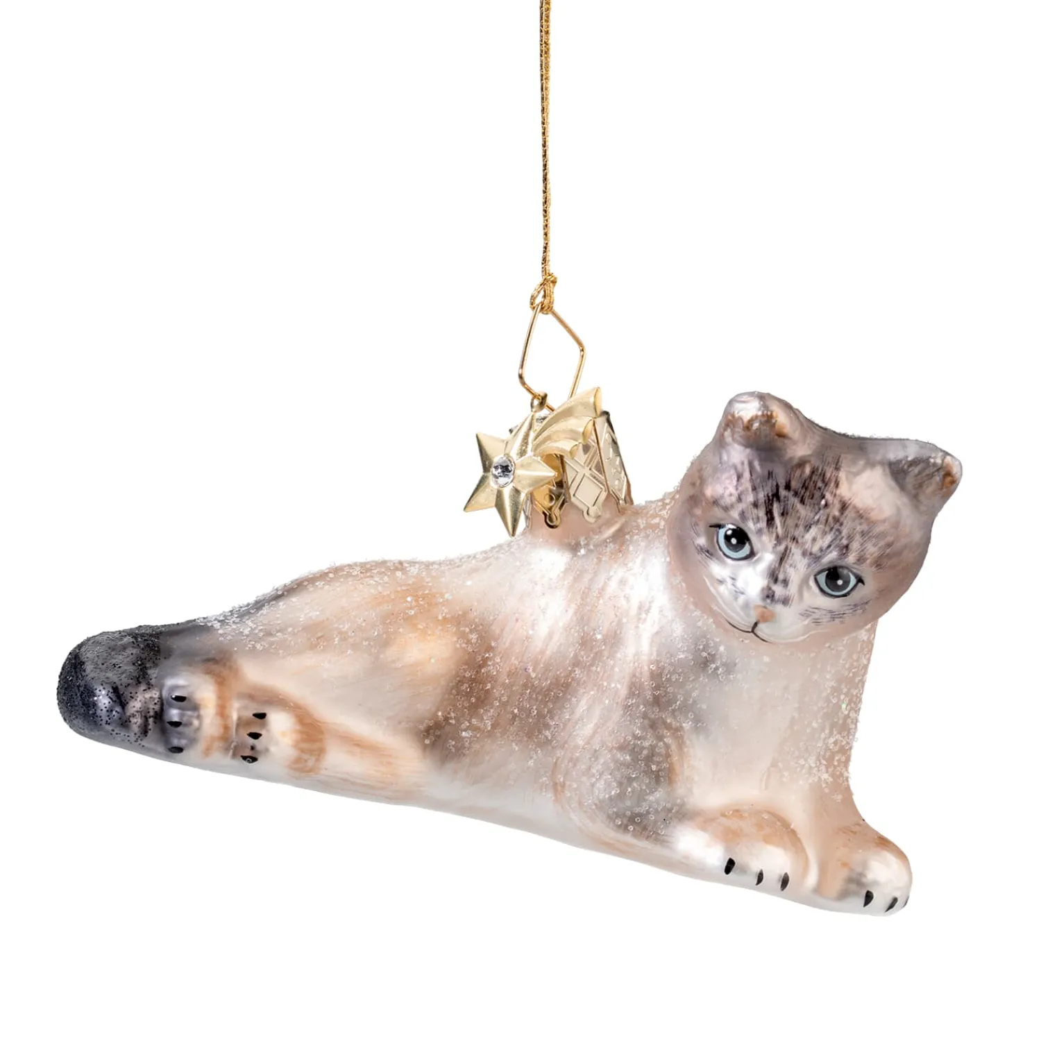 Poesie in Glas Weihnachtskugeln Aus Glas-Birmakatze