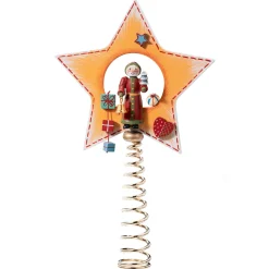 Käthes Original Christbaumspitzen|Christbaumschmuck Holz-Christbaumspitze "Weihnachtsmann"