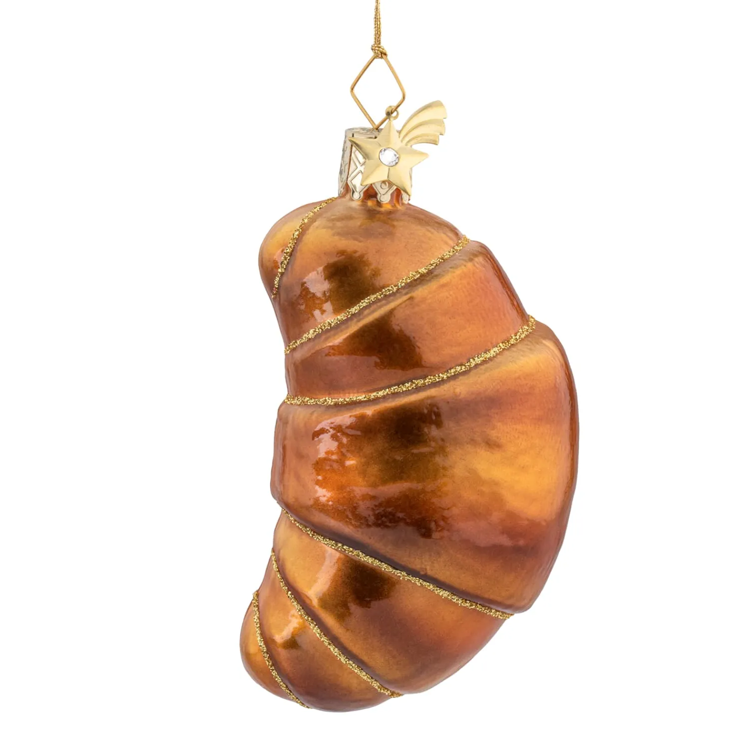 Poesie in Glas Weihnachtskugeln Aus Glas-Croissant