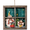 Weihnachtsdeko Holz|Hängedeko-Deko-Fenster "Weihnachtsabend"