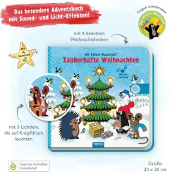 Trötsch Verlag Spielzeug|Der Kleine Maulwurf „Krtek”-Der kleine Maulwurf Soundbuch "Zauberhafte Weihnachten"