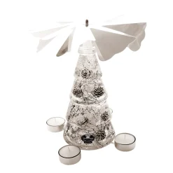 Weihnachtspyramiden-Dreamlight "Winter Story" - Teelicht-Pyramide Classic