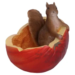 Standfiguren-Eichhörnchen in Kürbis, Standfigur