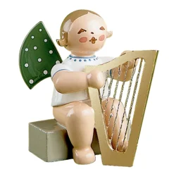 WENDT & KÜHN Wendt & Kühn Kollektion-Engel mit Harfe, sitzend