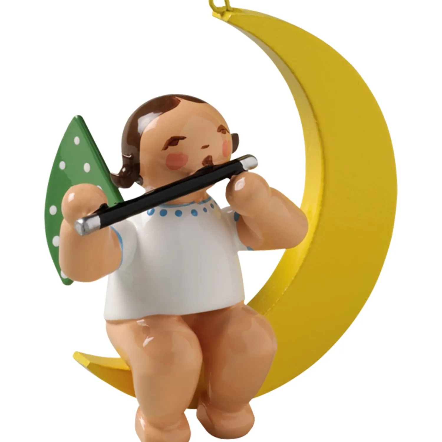 WENDT & KÜHN Wendt & Kühn Kollektion-Engel mit Querflöte, im Mond