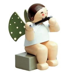 WENDT & KÜHN Wendt & Kühn Kollektion-Engel mit Querflöte, sitzend