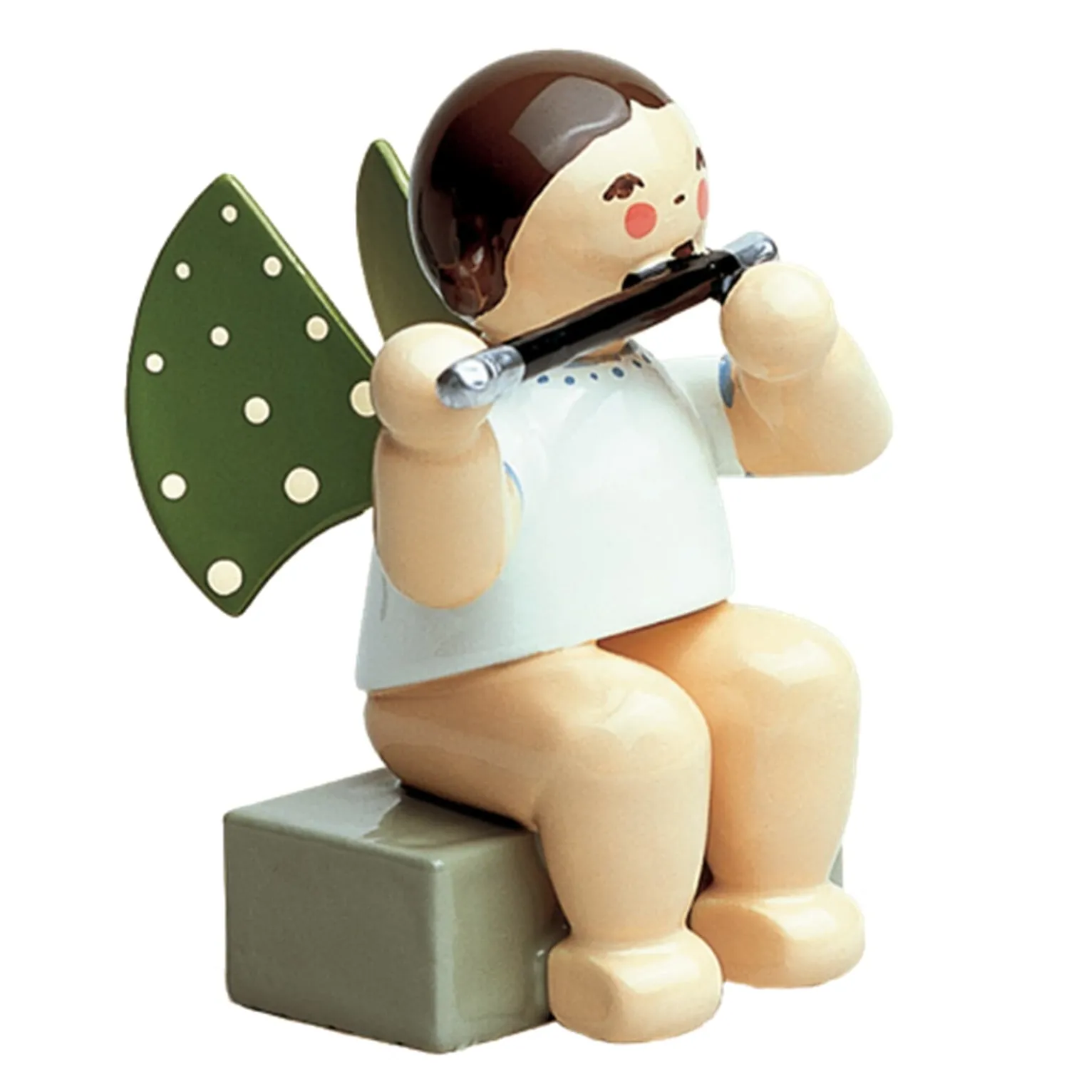 WENDT & KÜHN Wendt & Kühn Kollektion-Engel mit Querflöte, sitzend