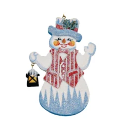 Käthes Original Christbaumschmuck Holz-Festlicher Schneemann