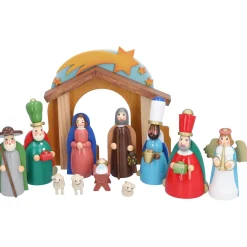 Käthes Original Krippen Und Krippenfiguren-Figurenset "bunte Krippenszene"