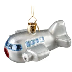 Poesie in Glas Weihnachtskugeln Aus Glas-Flugzeug