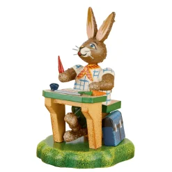 Hubrig Volkskunst Hubrig Miniaturen-Hasenschule schlauer Fritz
