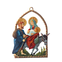 Käthes Original Baumschmuck Aus Zinn-Heilige Familie