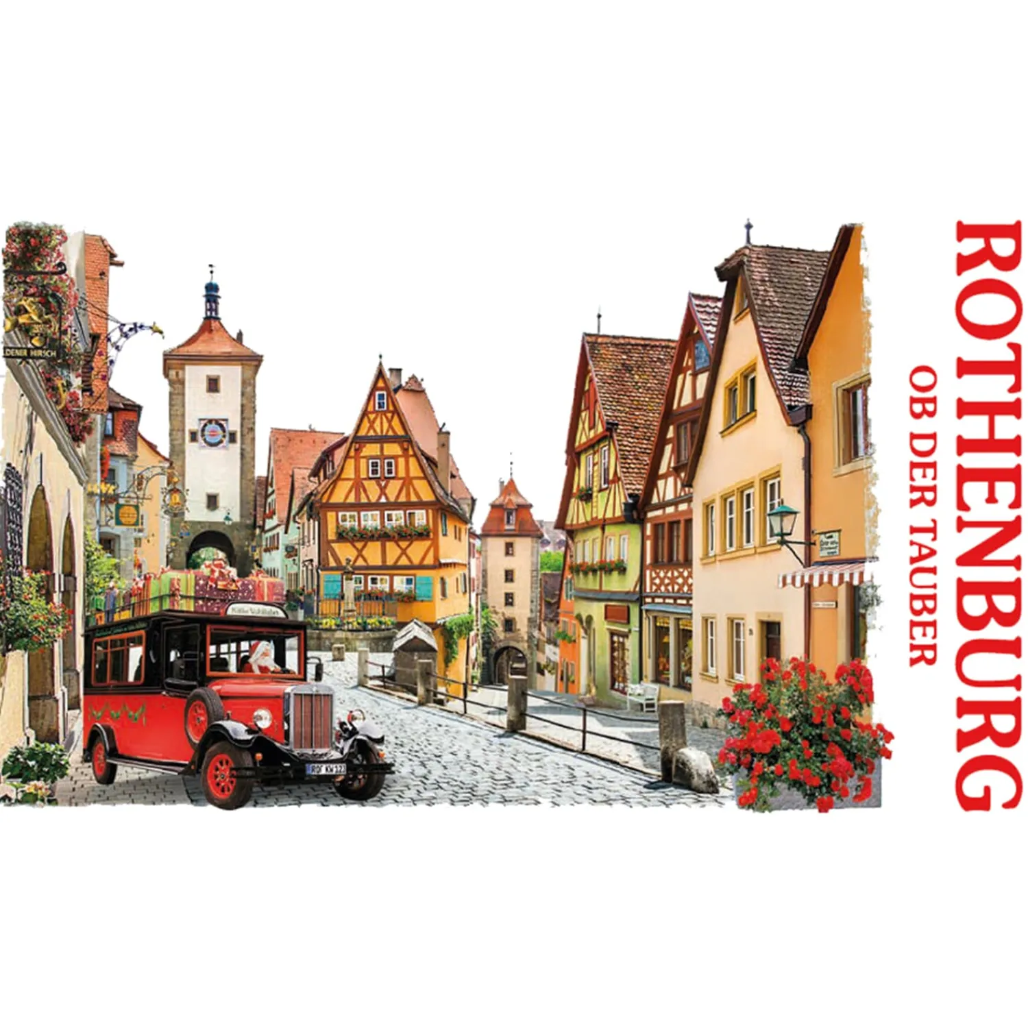 Bierkrüge|Rothenburg Motive-Henkelbecher "Silhouette Rothenburg"