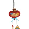 Käthes Original Christbaumschmuck Holz-Herz mit Kuschelbär