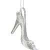 Baumschmuck Aus Kunststoff-High Heels, silberfarben