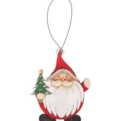 Hängedeko-Hängeornament Weihnachtsmann mit Bäumchen