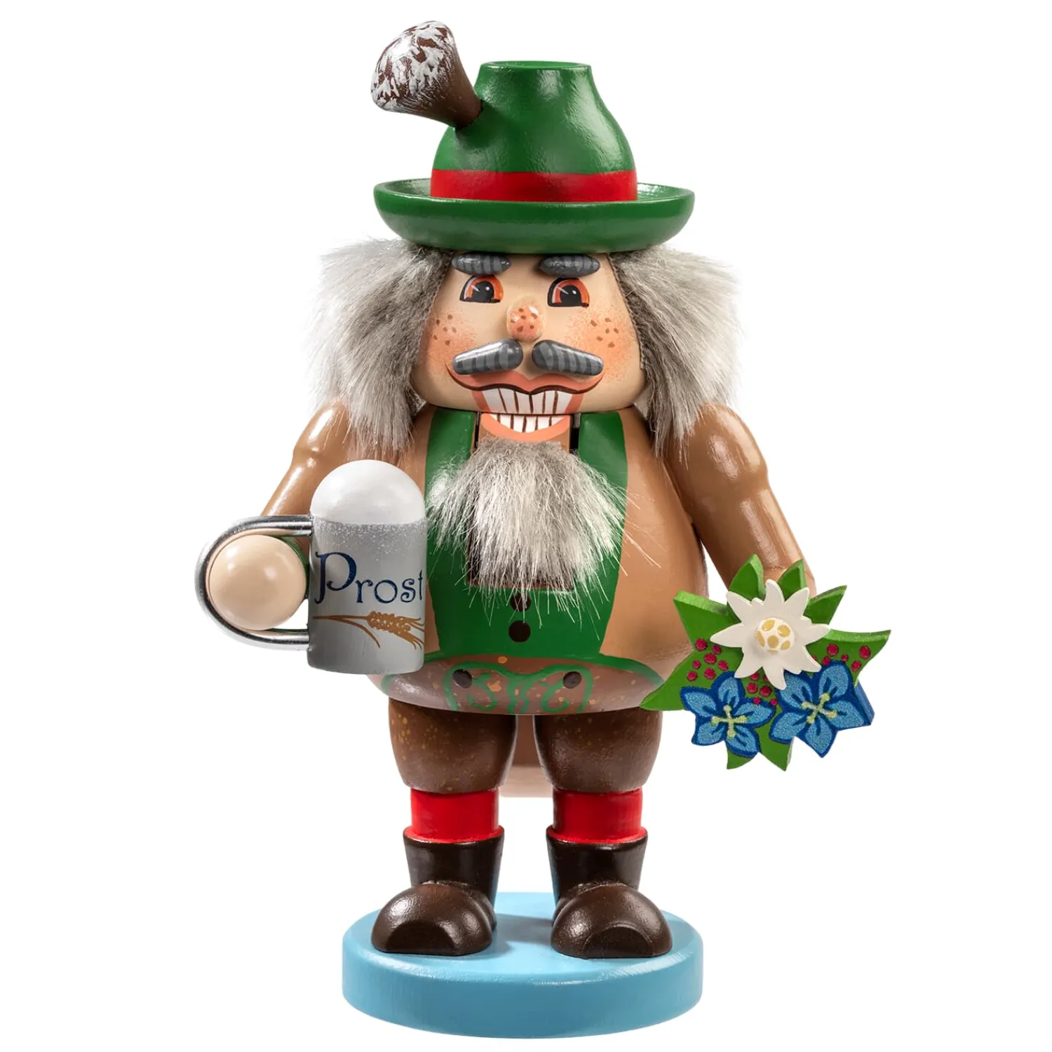 Käthes Original Bayern Motive|Nussknacker Figuren-Holzknackl "Bayer", 13,5 cm