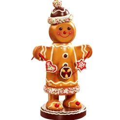 Käthes Original Räuchermänner|Weihnachtsdeko Holz-Holzknoddl "Lebkuchenmann", Räuchermännchen