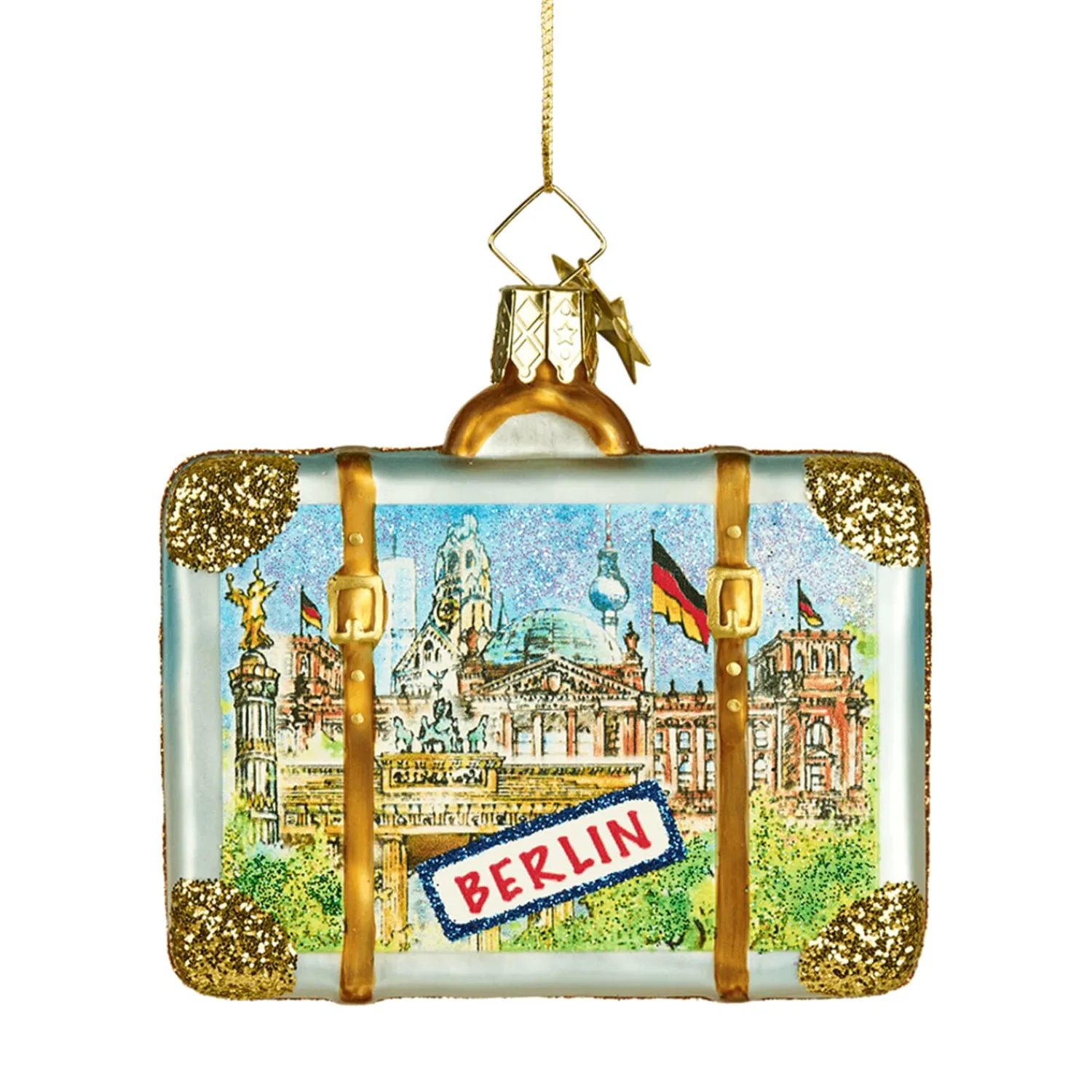 Poesie in Glas Deutschland Motive|Weihnachtskugeln Aus Glas-Koffer Berlin