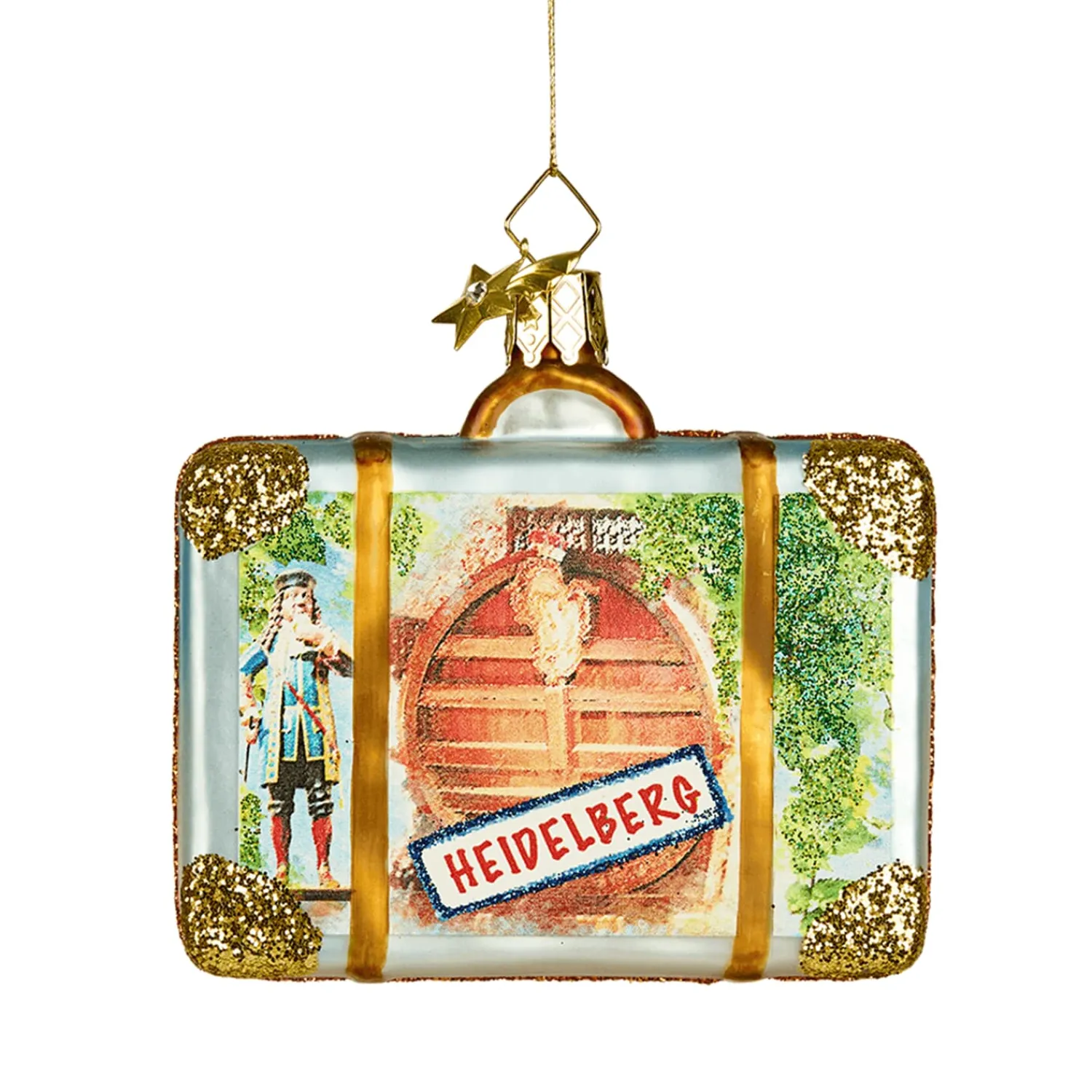 Poesie in Glas Deutschland Motive|Weihnachtskugeln Aus Glas-Koffer Heidelberg