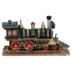 Nostalgische Weihnachtsdeko|Wohndeko-Lokomotive, Schatulle