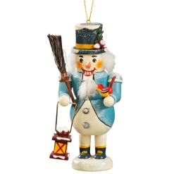 Käthes Original Christbaumschmuck Holz|Nussknacker Figuren-Miniknackl "Schneemann", 9,5 cm