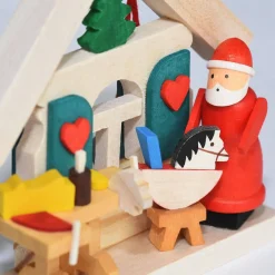 Christbaumschmuck Holz-Nikolaus in der Spielzeugwerkstatt, Holz-Baumbehang