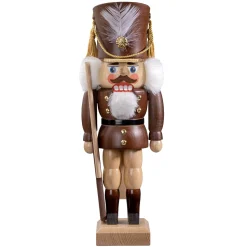 HODREWA Nussknacker Figuren-Nussknacker "Gardesoldat", braun/lasiert, 30 cm