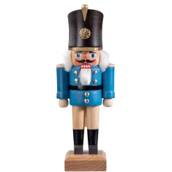HODREWA Nussknacker Figuren-Nussknacker "Gardesoldat", blau/lasiert, 20,5 cm