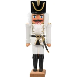 HODREWA Nussknacker Figuren-Nussknacker "Husar", weiß, 36 cm