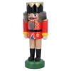HODREWA Nussknacker Figuren-Nussknacker "König", rot, 16,5 cm
