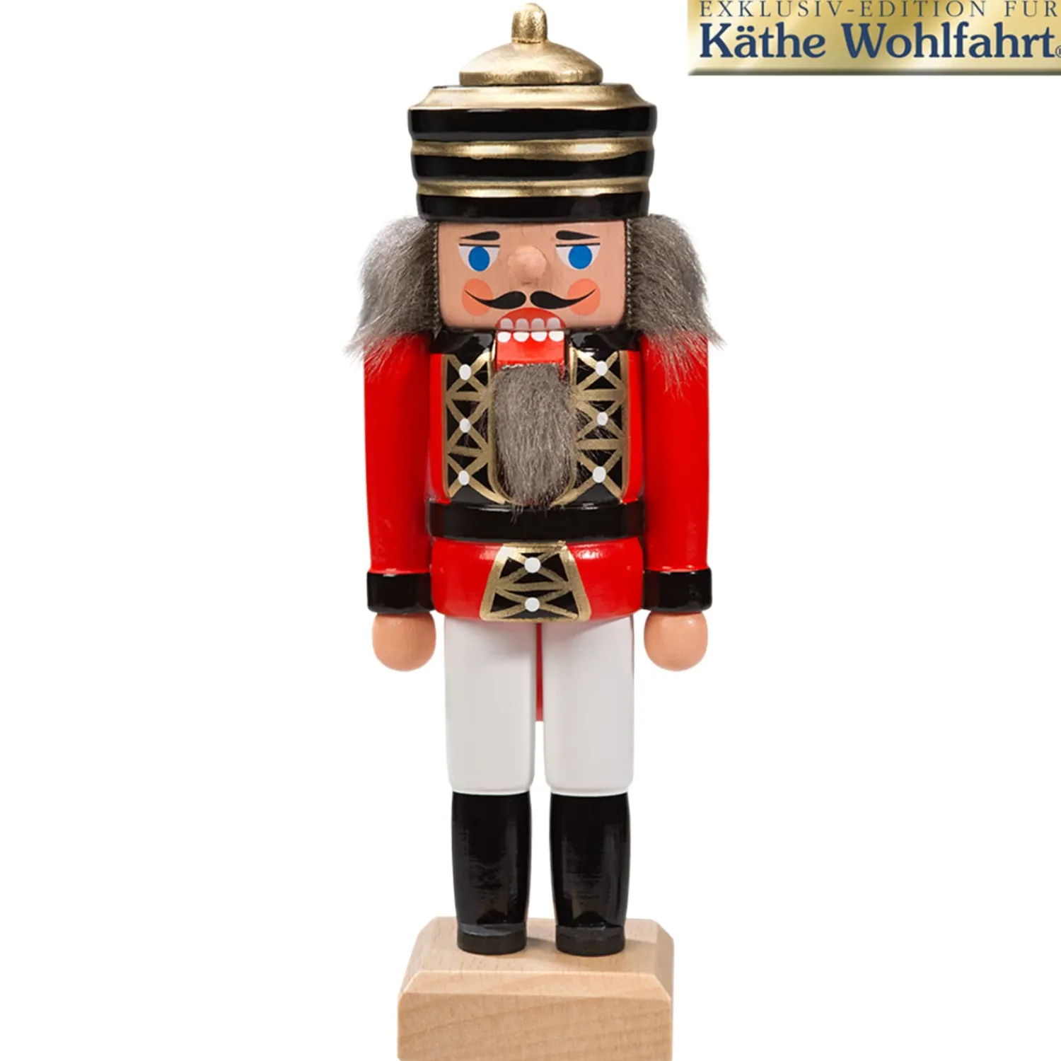 HODREWA Nussknacker Figuren-Nussknacker "König", rot, 14 cm