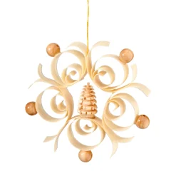 Christbaumschmuck Holz-Ornament mit Erzgebirgsbaum