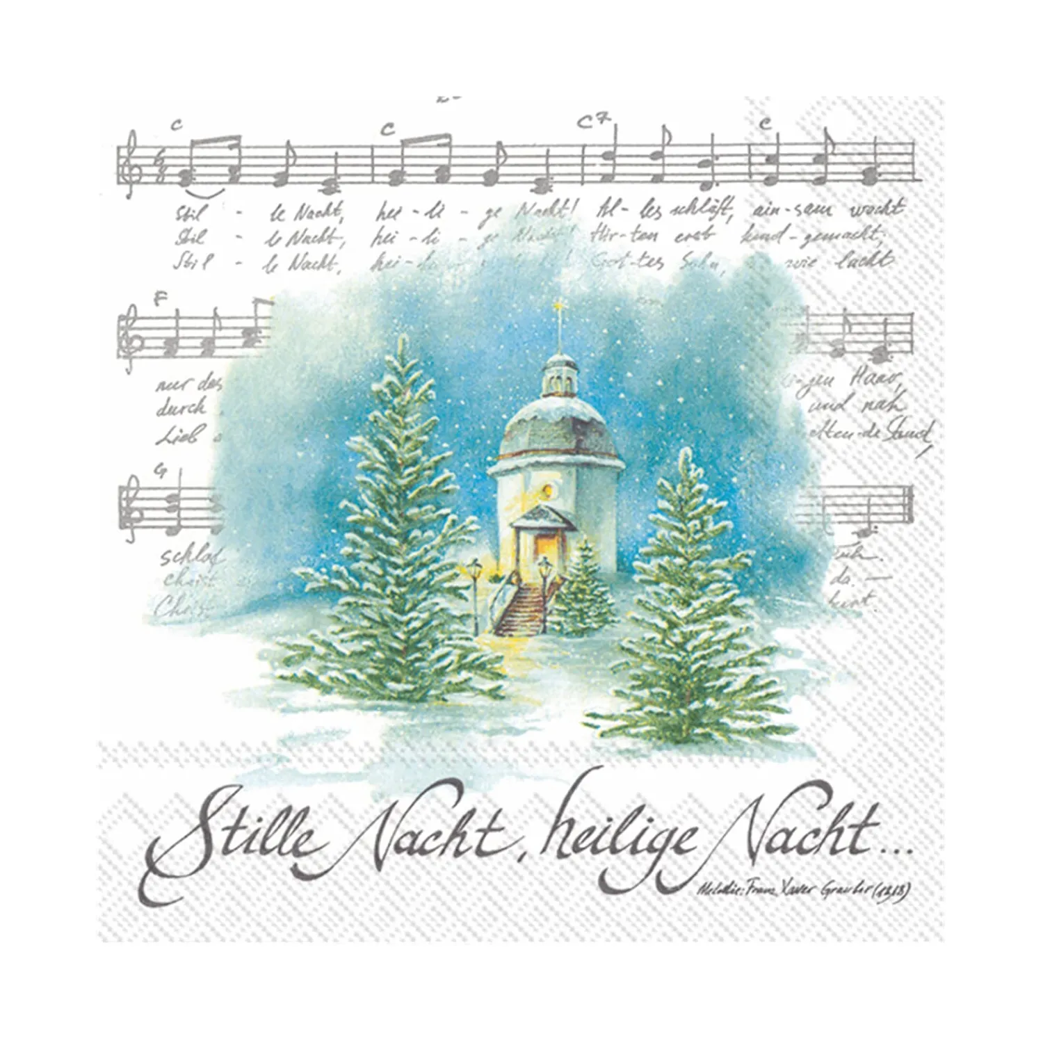 Tischdeko-Papier-Servietten "Stille Nacht"