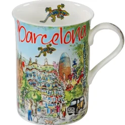 Tischdeko-Porzellan-Tasse "Barcelona"