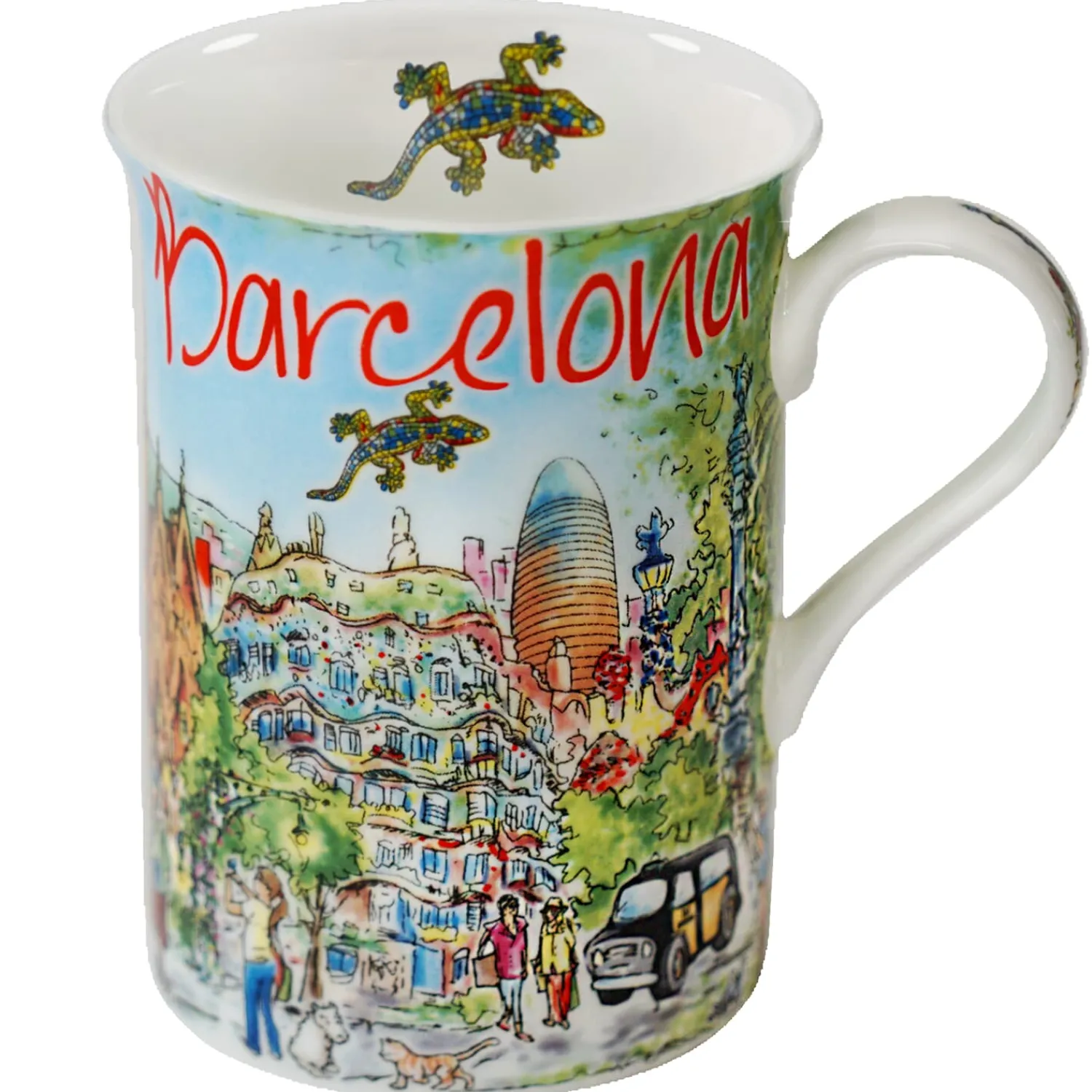 Tischdeko-Porzellan-Tasse "Barcelona"