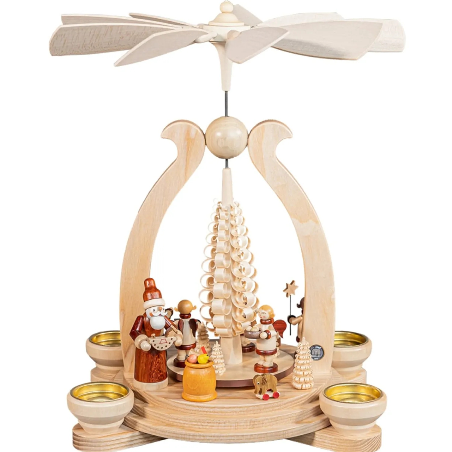 Müller Kleinkunst Weihnachtspyramiden-Pyramide "Bescherung"