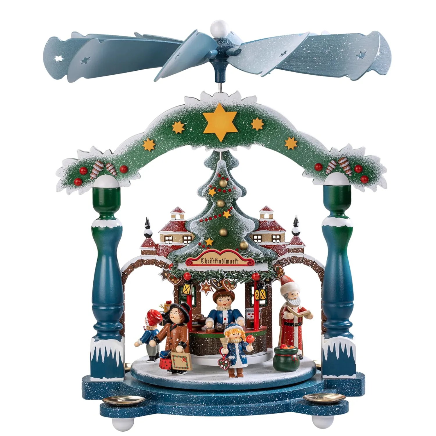 Käthes Original Käthes Original Figuren|Weihnachtspyramiden-Pyramide "Christkindlmarkt"